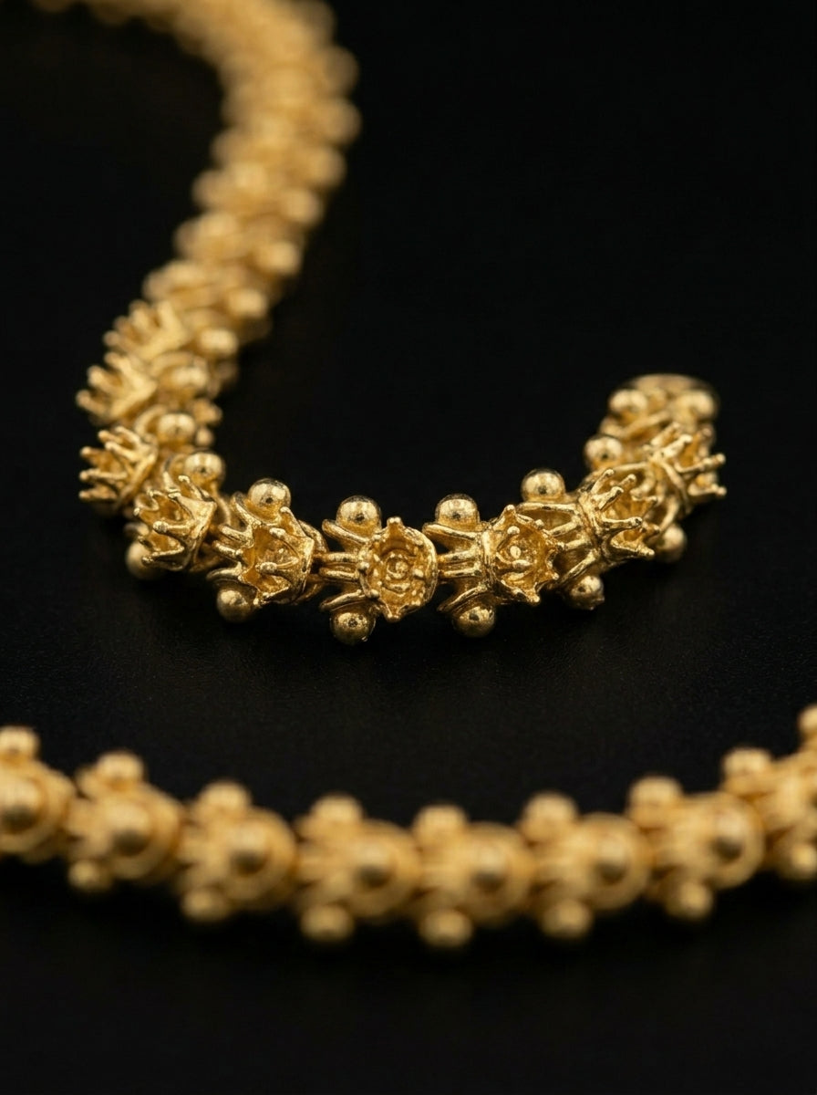 Micro Gold Plated Daily Wear Bahubali Chain