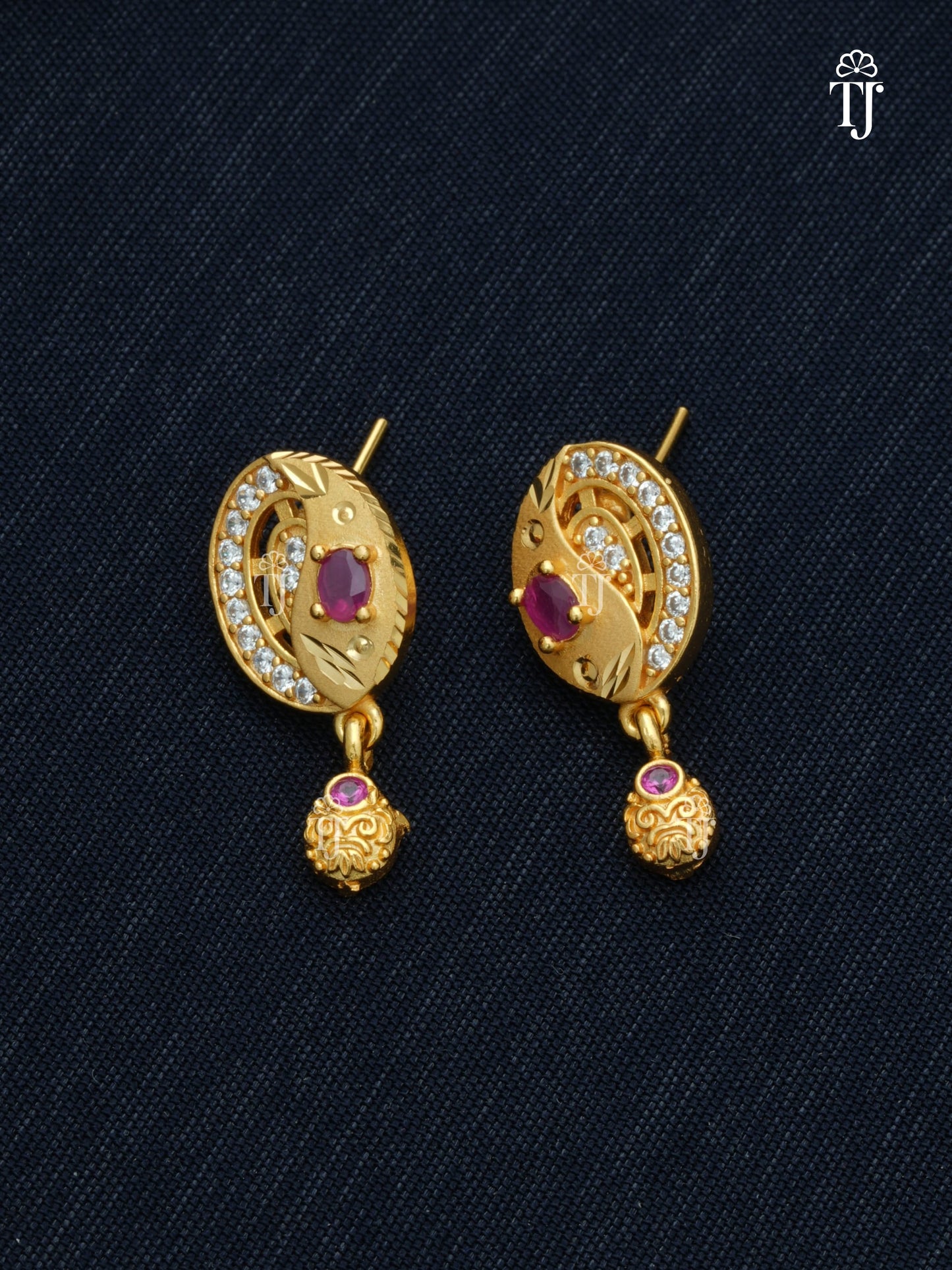 Pendant Set with Earrings Gold Plated for Women | Radiant Pendant and Earrings Set