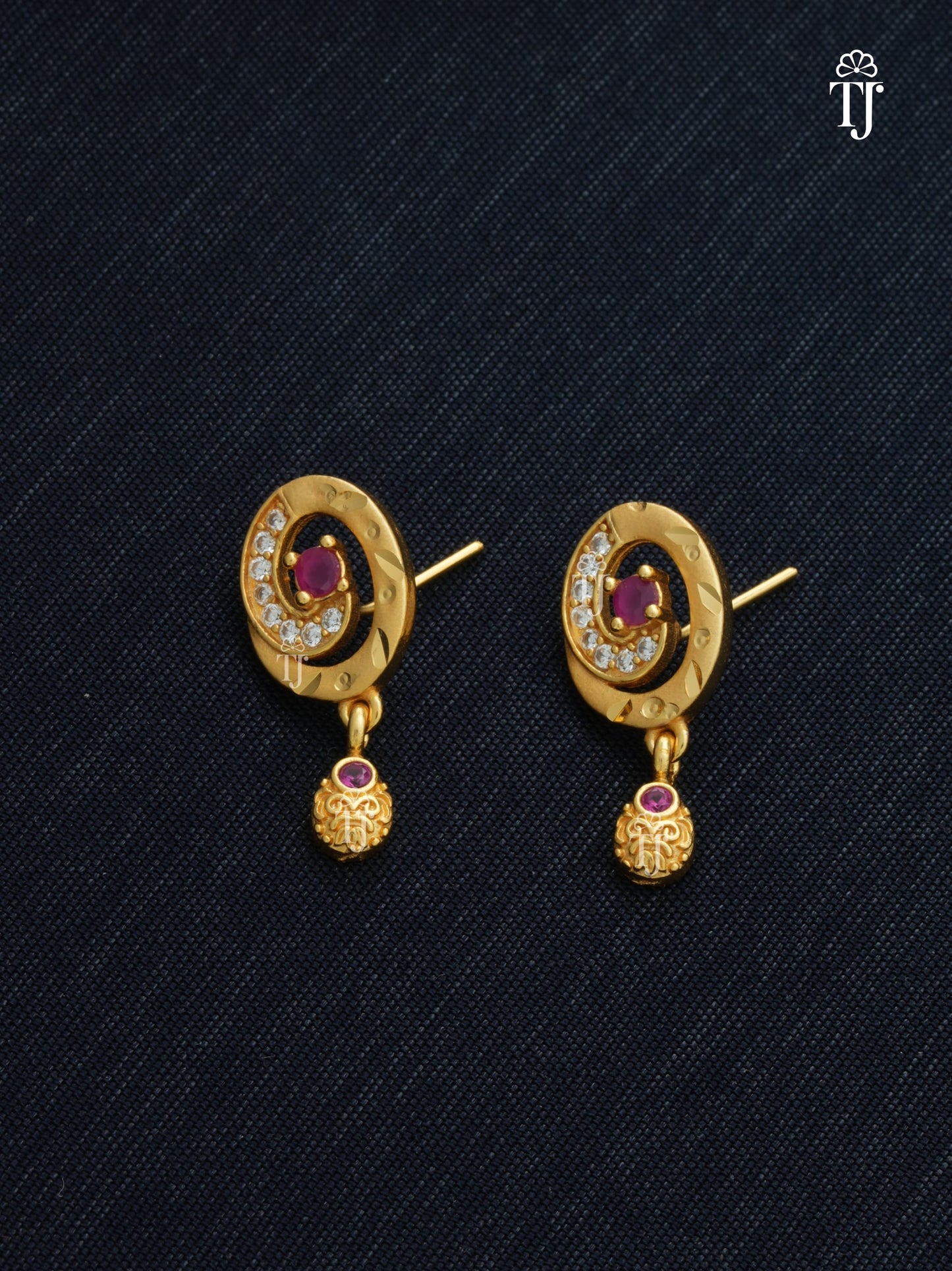 Women 1 Gram Gold Plated Pendant Set | Stylish Pendant and Earrings Set