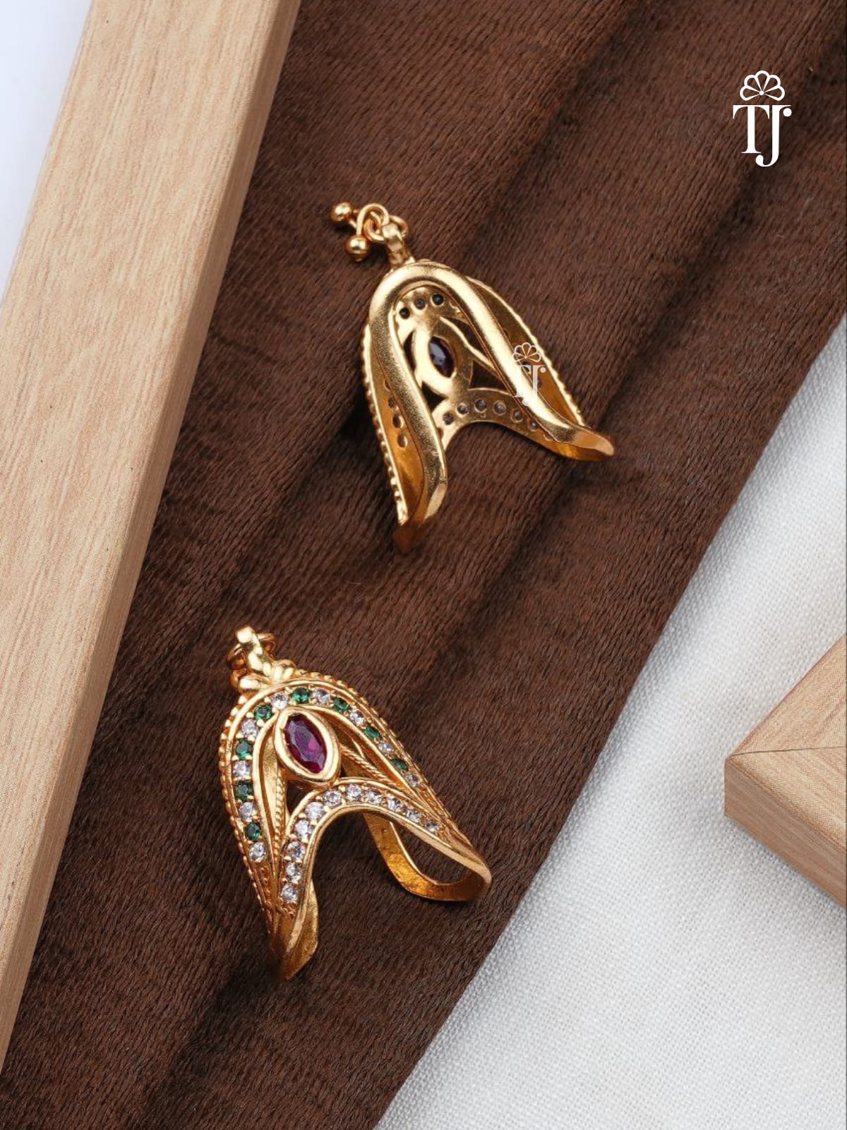 A-Shape Artificial Ring | Stylish AD Diamond Ring