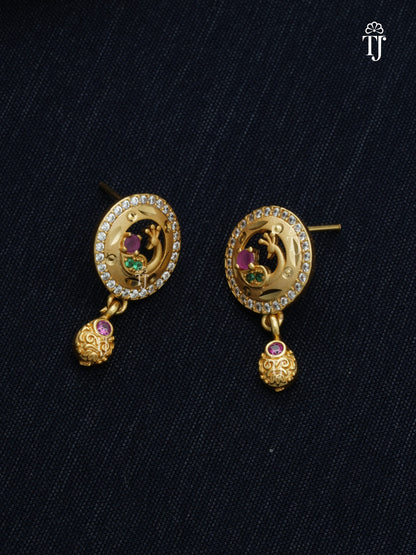 Affordable Artificial Gold Jewellery for Gifting | Charming Pendant and Earrings Set for Women