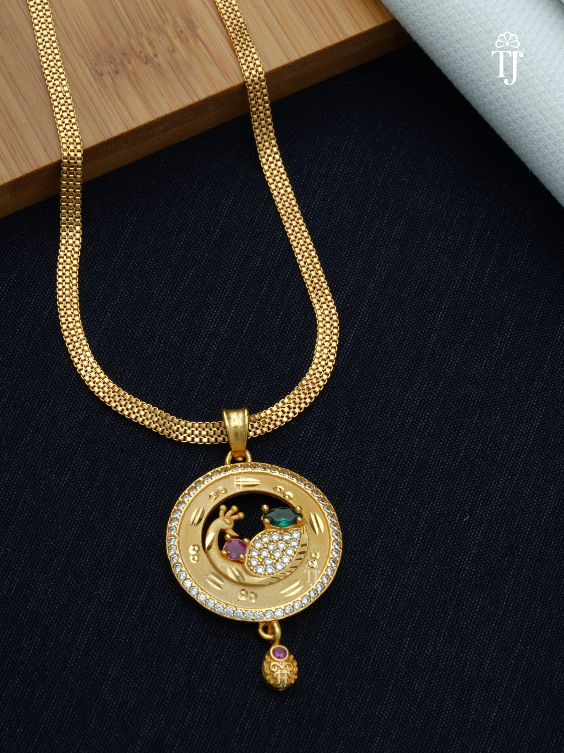 Affordable Artificial Gold Jewellery for Gifting | Charming Pendant and Earrings Set for Women