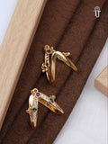 Best Adjustable Ring for Girl Under 500 | Trendy Free Size Brass Ring (1 Pc)