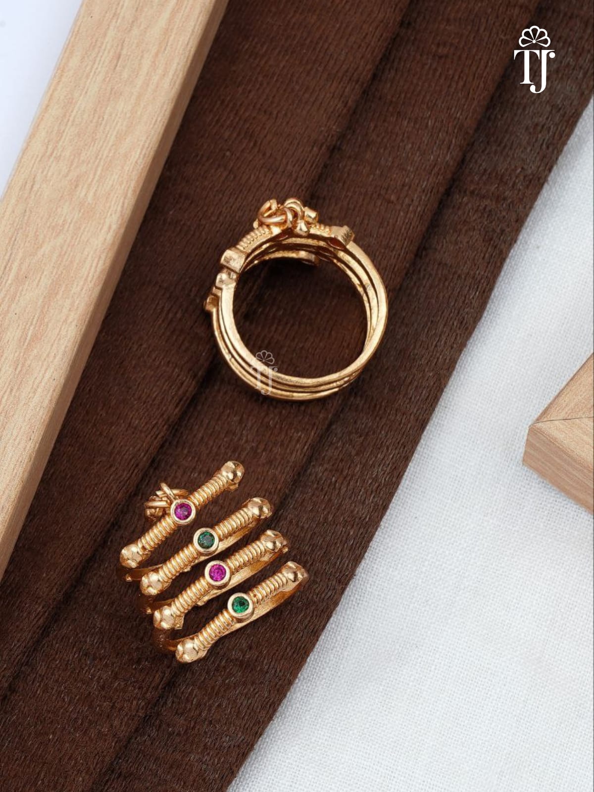 Best Artificial Rings for Ladies | Trendy Free Size Brass Finger Ring (1 Pc)