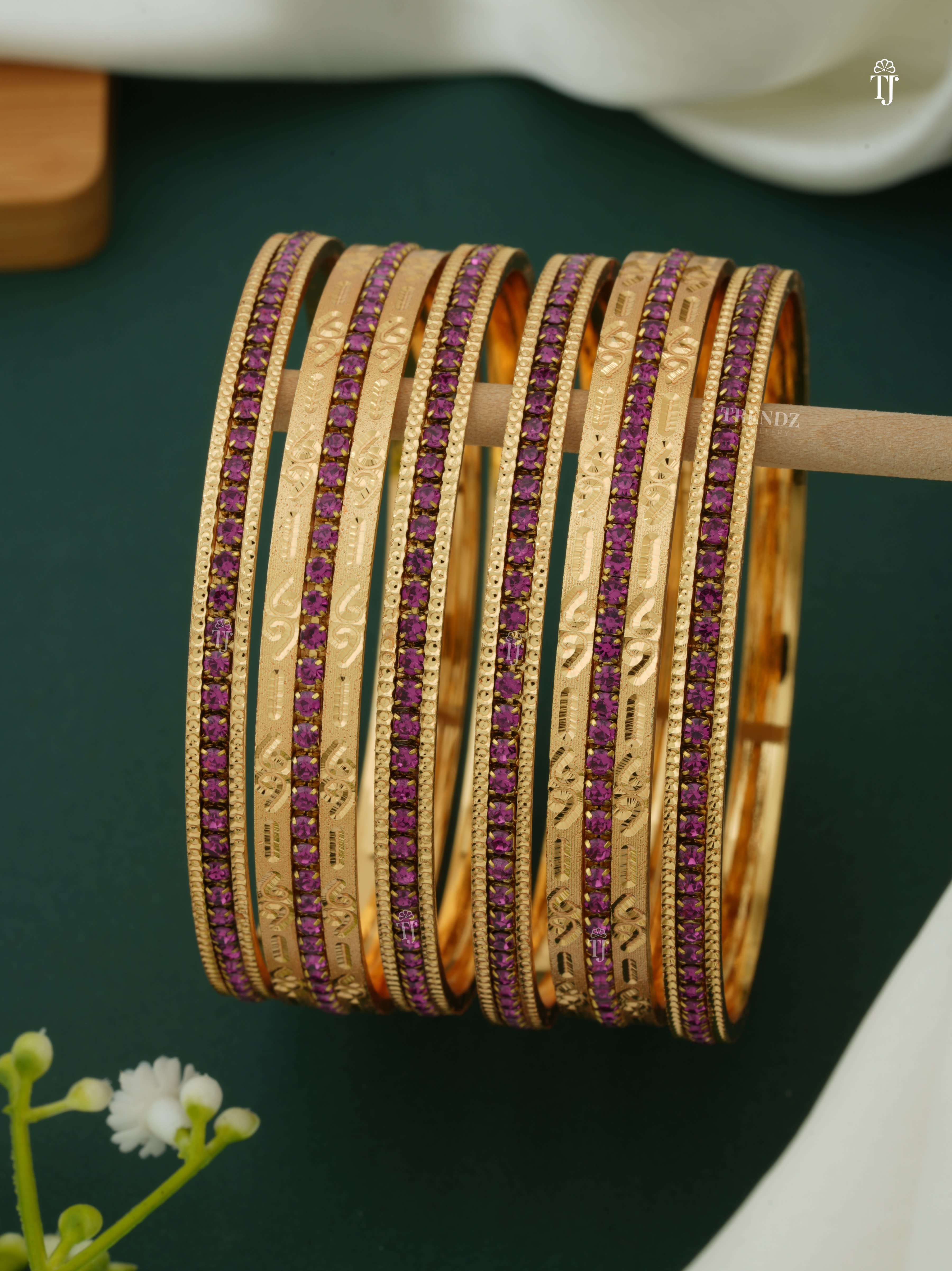 CNC Beautiful Bangles Design with Price | Pink Next-gen Couture Bangl ...