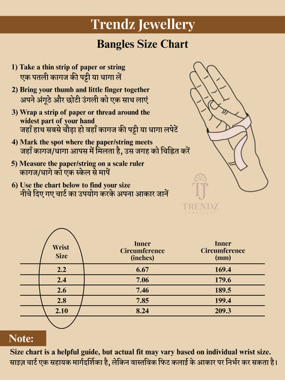 Gold Plated Bangles Designs | Luxurious Brass Bangles for Every Look - Combo Set of 6 Pcs (3 Pairs)