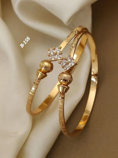 Stylish Adjustable Bracelets For Women & Girls Pack Of 4 Piece ( 2 Pair)