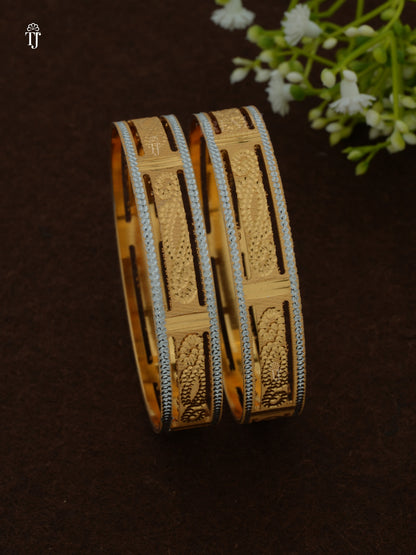 Fancy CNC Bangles for Women | 2-Bangle Set (1 Pair)