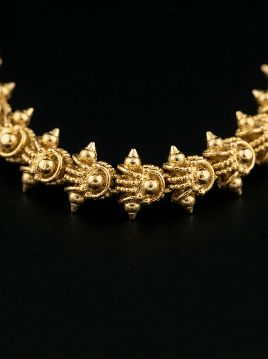 Micro Gold Plated Daily Wear Bahubali Chain