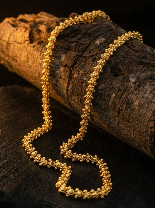 Micro Gold Plated Daily Wear Bahubali Chain