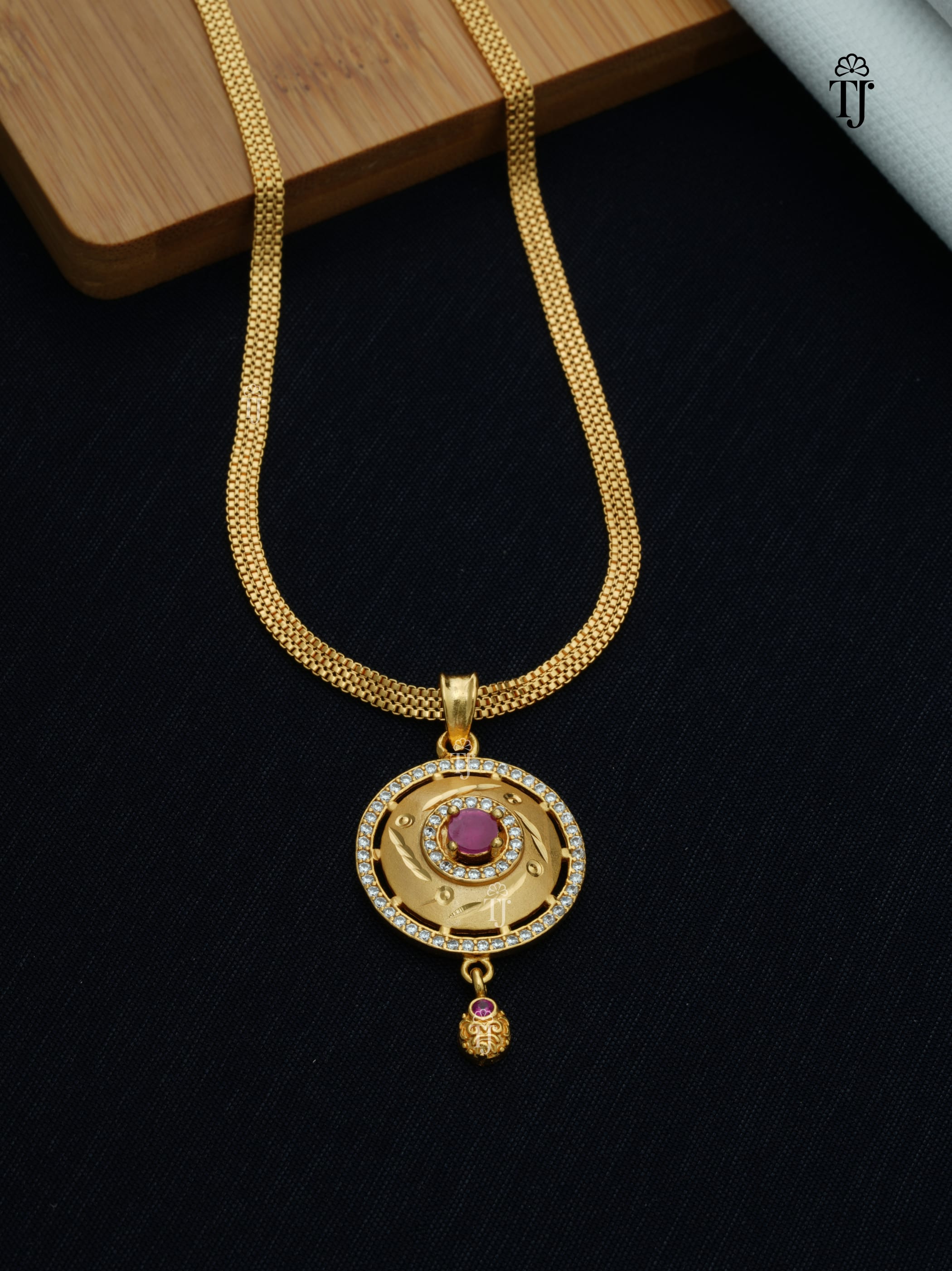 Gold Plated Jewellery Set for Women | Radiant Pendant and Earrings Set