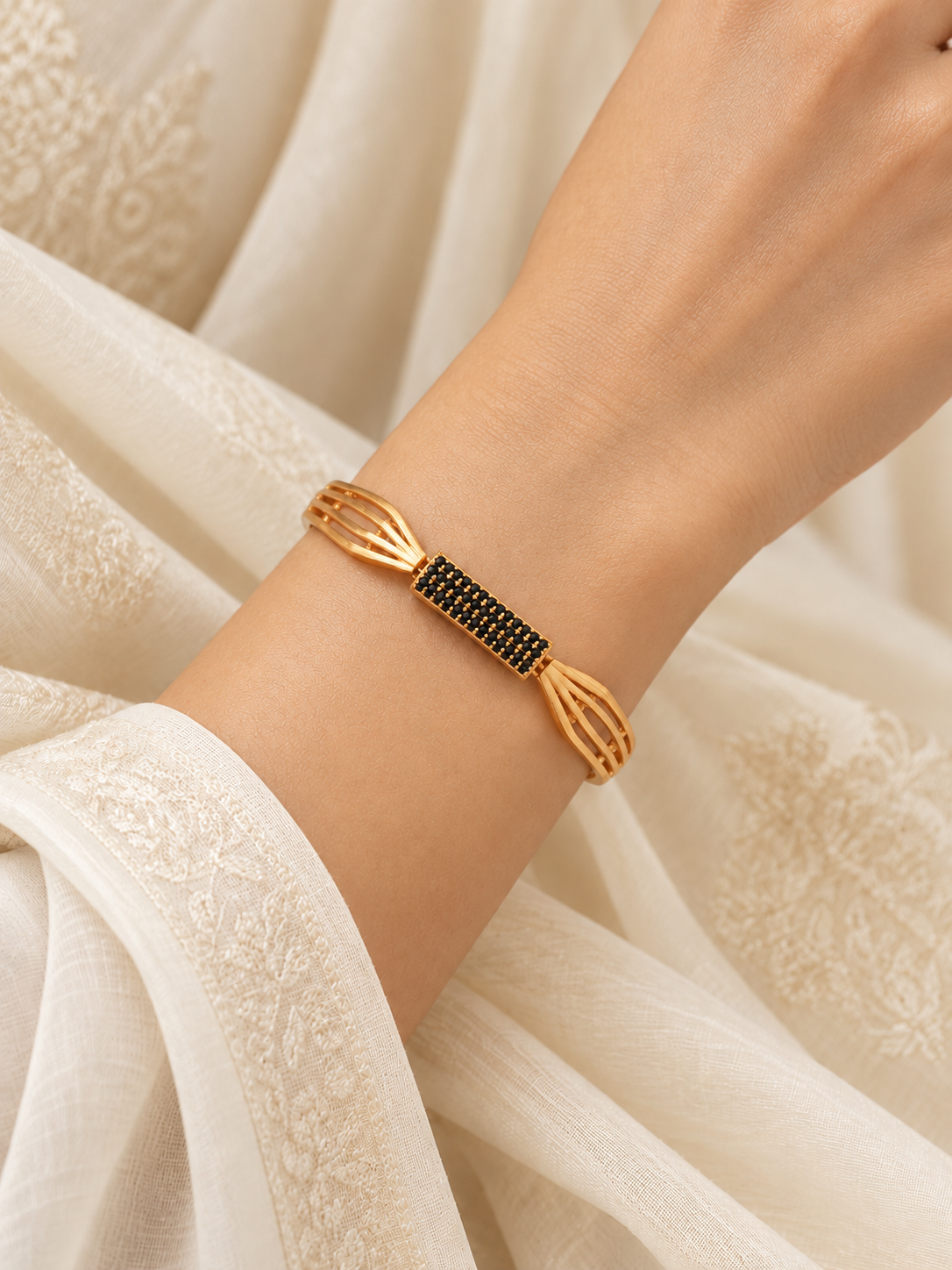 Artificial Gold Kada Bracelet for Women – Latest Adjustable Bracelet