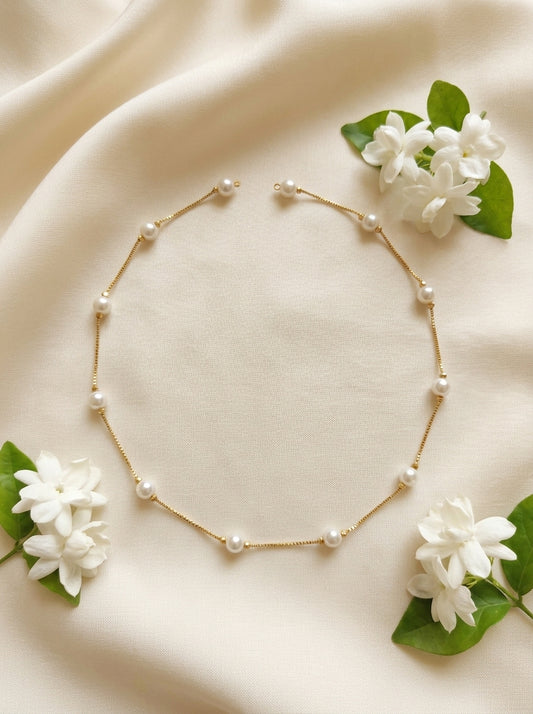 Luxury Gold Pearl Strand Necklace – Elegant Gift for Her