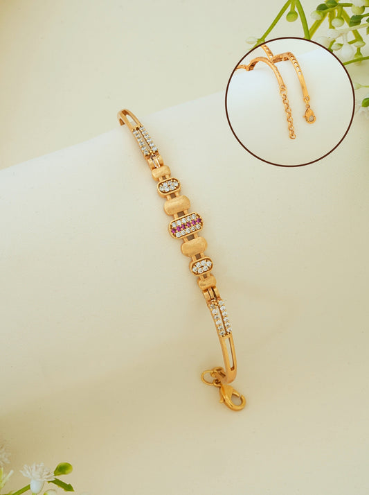 Lightweight Bangle Bracelet for Women | Beautiful Micro Gold Plated Bangle Bracelet