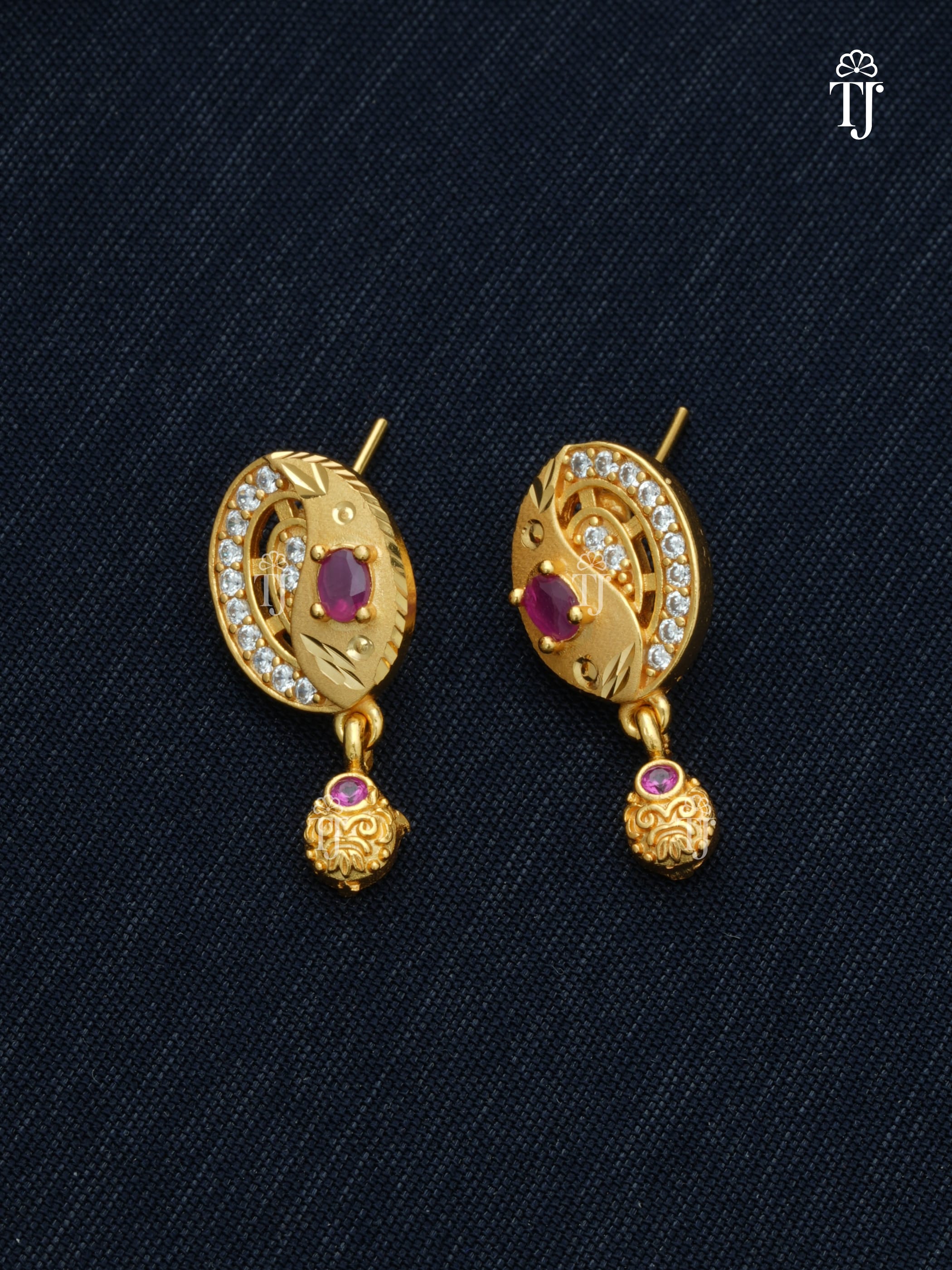 Pendant Set with Earrings Gold Plated for Women | Radiant Pendant and Earrings Set
