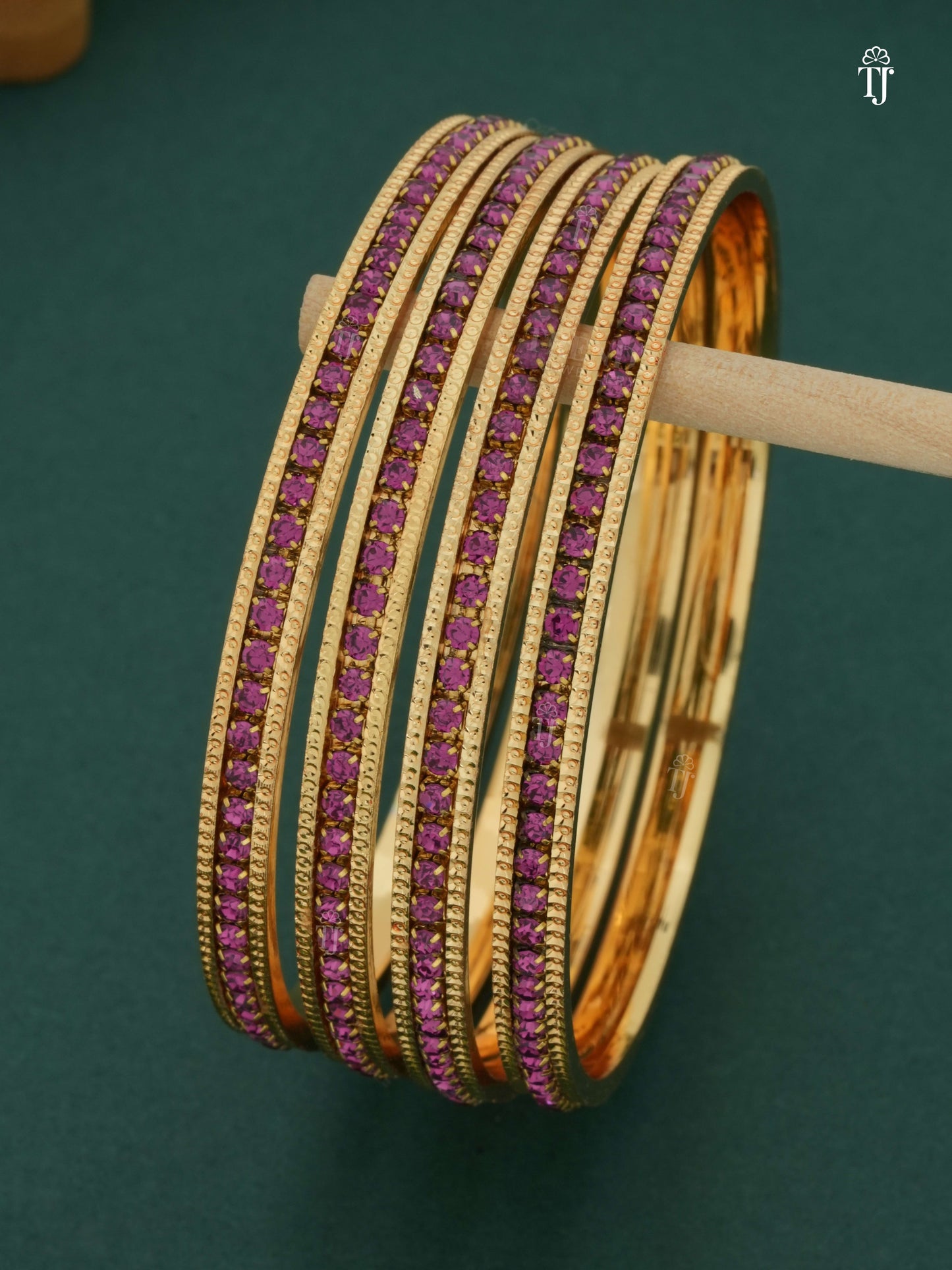 Pink Women Bangles Set of 4 | Stylish & Trendy Bangle Set for Girls