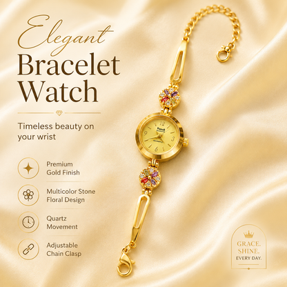Premium Brass Bangle Watch for Womens