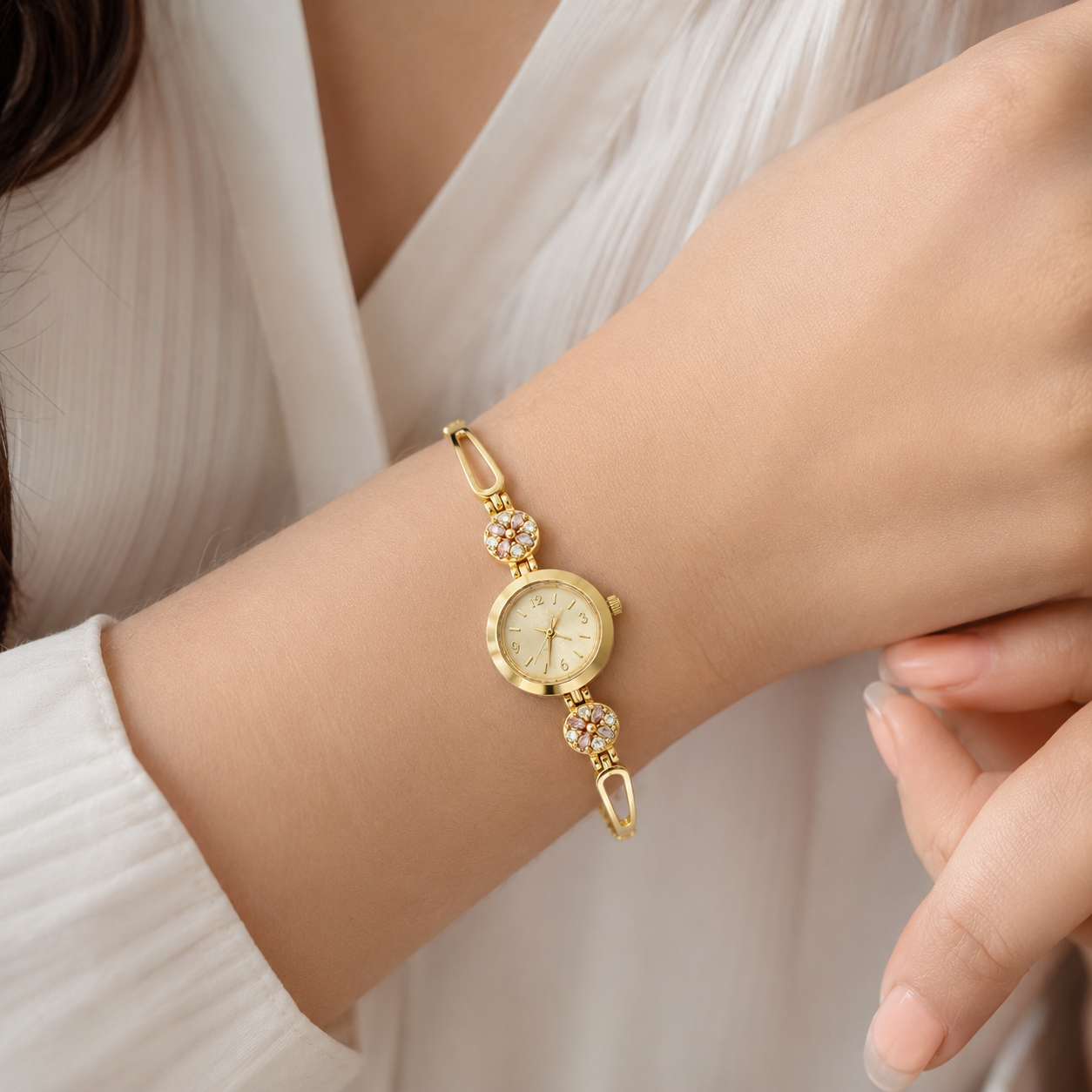Premium Brass Bangle Watch for Womens