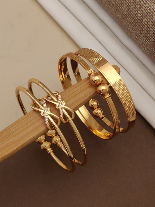 Stylish Adjustable Bracelets For Women & Girls Pack Of 4 Piece ( 2 Pair)