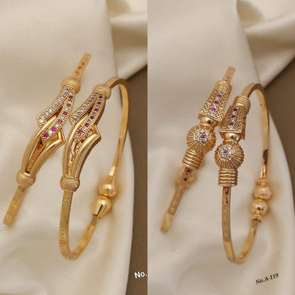 Stylish Adjustable Bracelets For Women & Girls Pack Of 4 Piece ( 2 Pair)