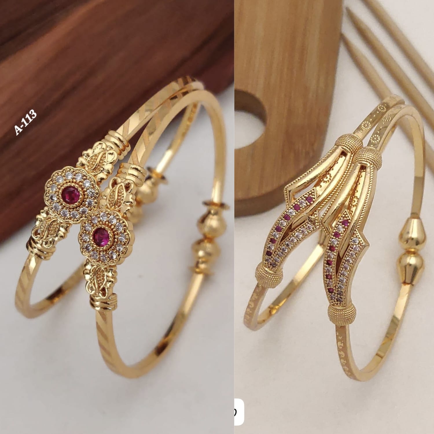 Stylish Daily Wear Adjustable Bracelets For Women & Girls Pack Of 4 Piece   ( 2 Pair)