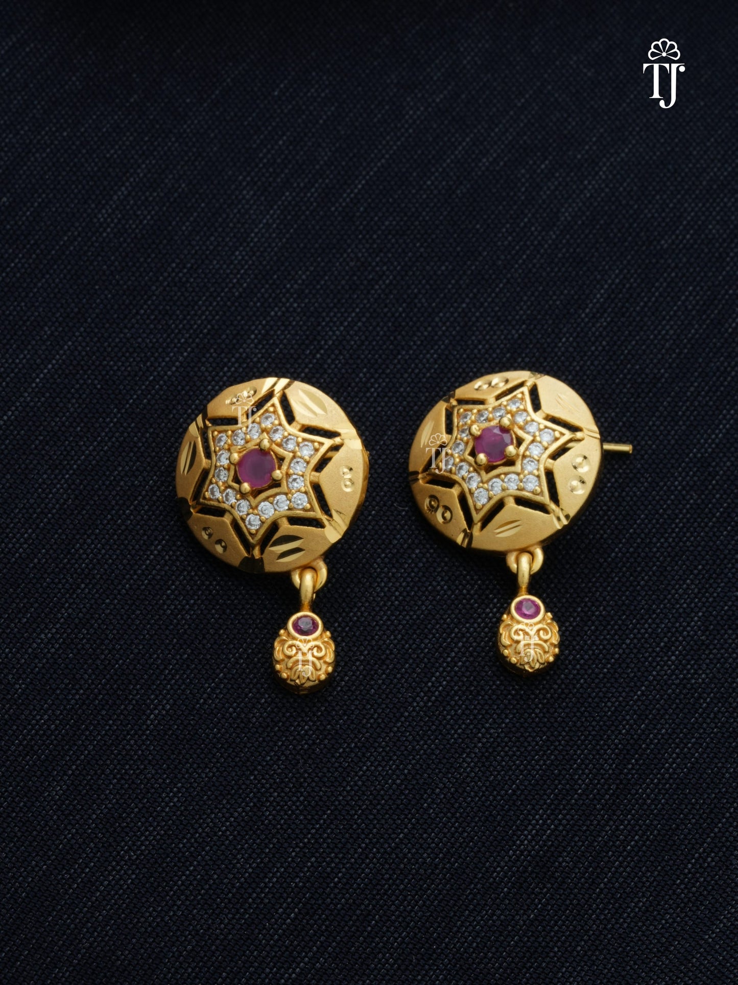 Traditional Gold Plated Set for Women | Royal Pendant and Earrings Set