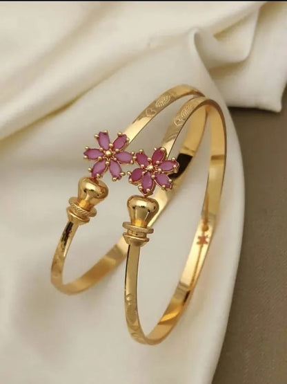 Stylish Adjustable Bracelets For Women & Girls Pack Of 4 Piece ( 2 Pair)