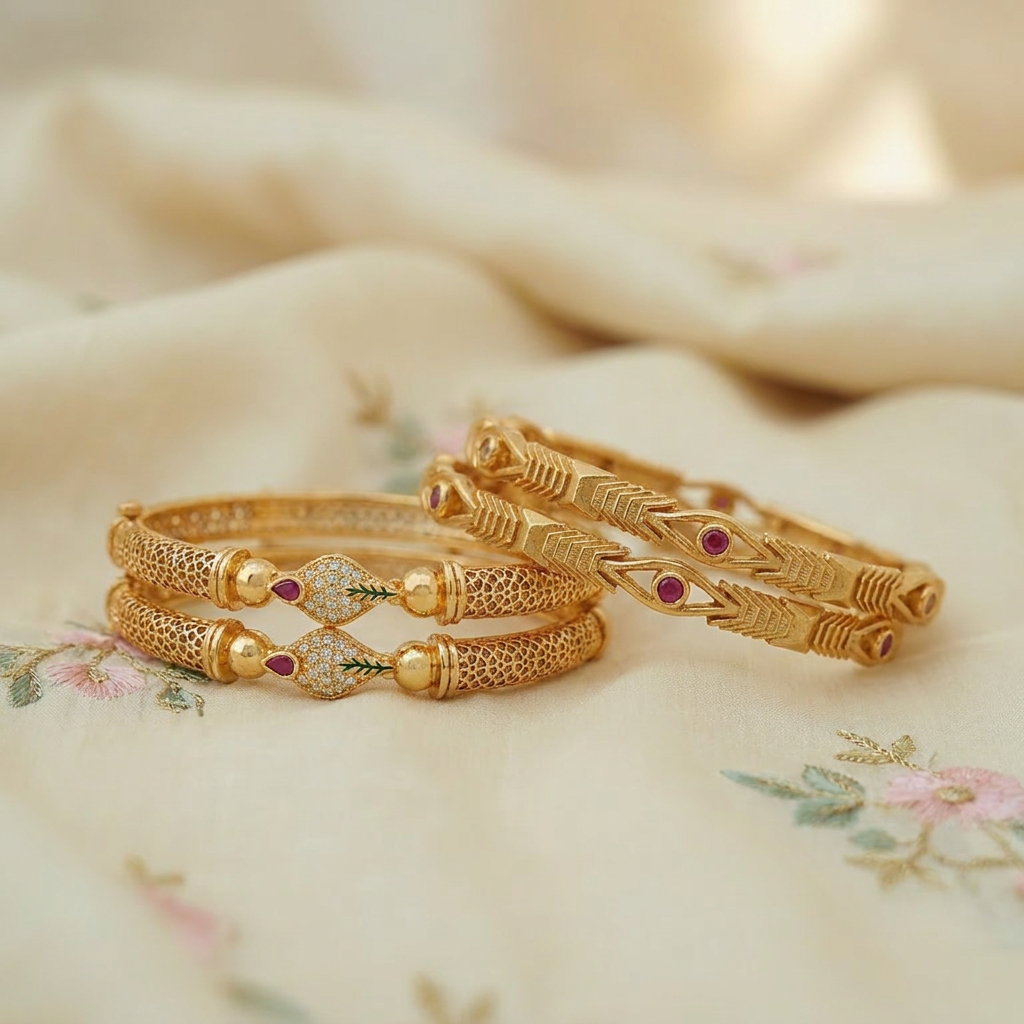 Trendy Lightweight Fancy Kada Bangles for Girls