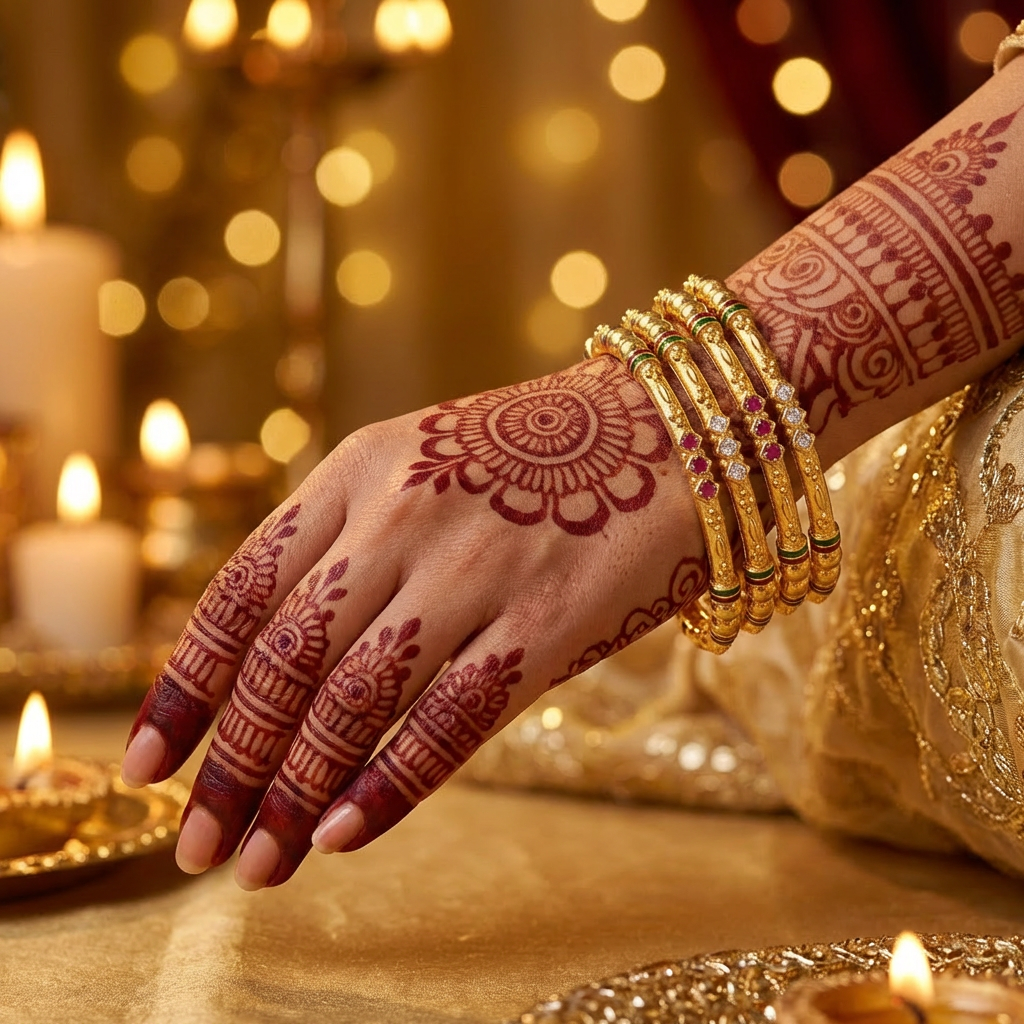 Stylish Daily Wear Bangles With Ruby-White  Stones Pack Of 4 Pis