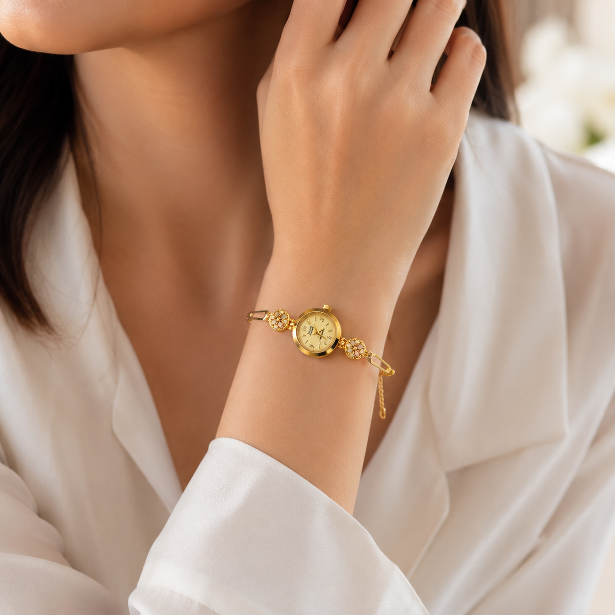 Premium Brass Bangle Watch for Womens