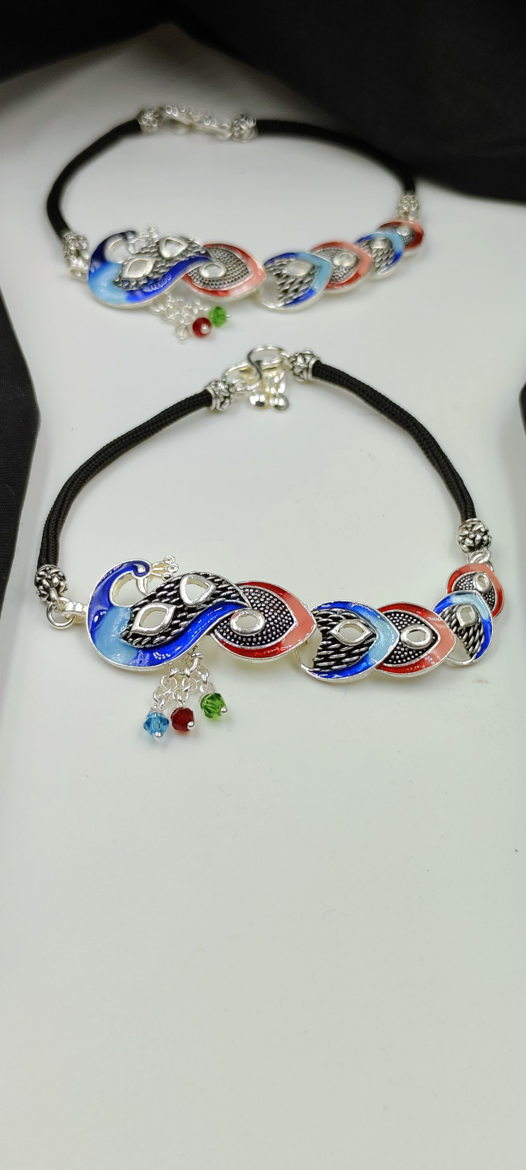 Peacock Style Anklets For Women & Girls