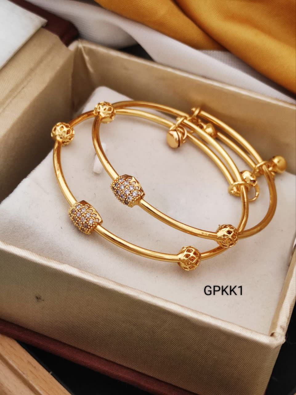 Women Gold Plated Bracelet Bangles