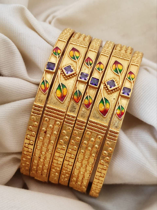 Beautiful Designer Six Piece Chuda For Women And Girls